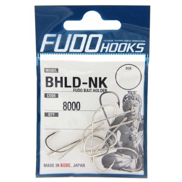 Fudo BHLD-NK Bait Holder Nikel Olta İğnesi NİKEL - NO:8