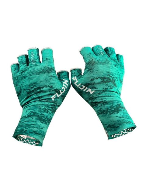 Fujin Pro Angler Summer Gloves GREEN - M/L
