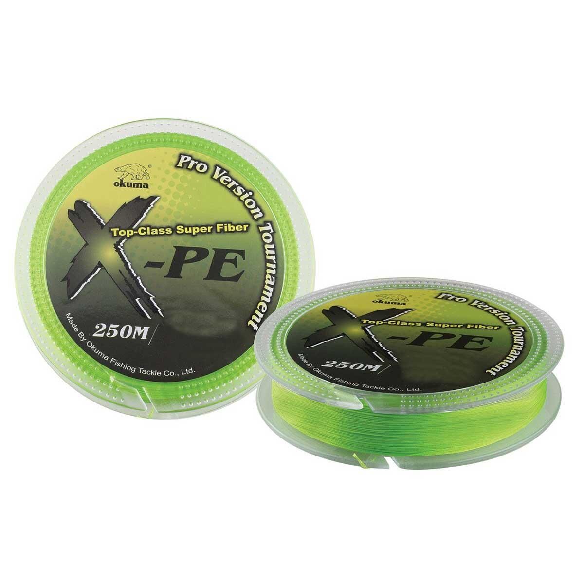 Okuma X-PE Dynema 8 Örgü Green İp Olta Misinası 250mt GREEN - 0,20 mm