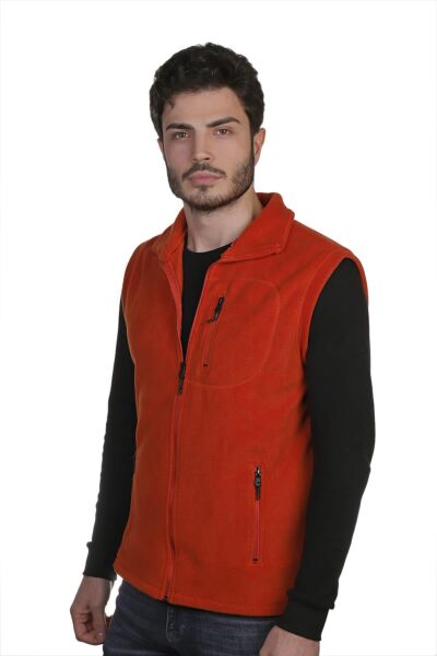 North Trace Hurricane Erkek Polar Yelek Kiremit - XL