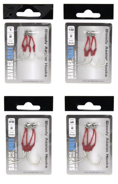 Savage Gear Bloody Assist Hooks Olta İğnesi Double 3/0