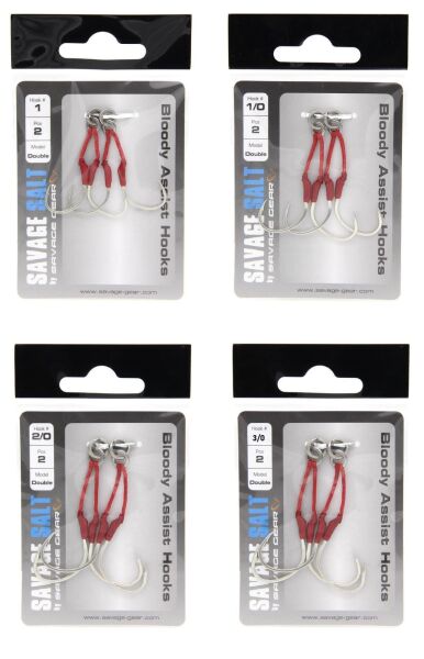 Savage Gear Bloody Assist Hooks Olta İğnesi Double 1