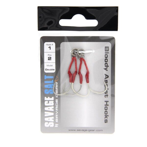 Savage Gear Bloody Assist Hooks Olta İğnesi Double 1