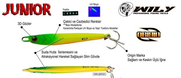 Wily Junior 10.5gr 55mm Baby Jig Yem