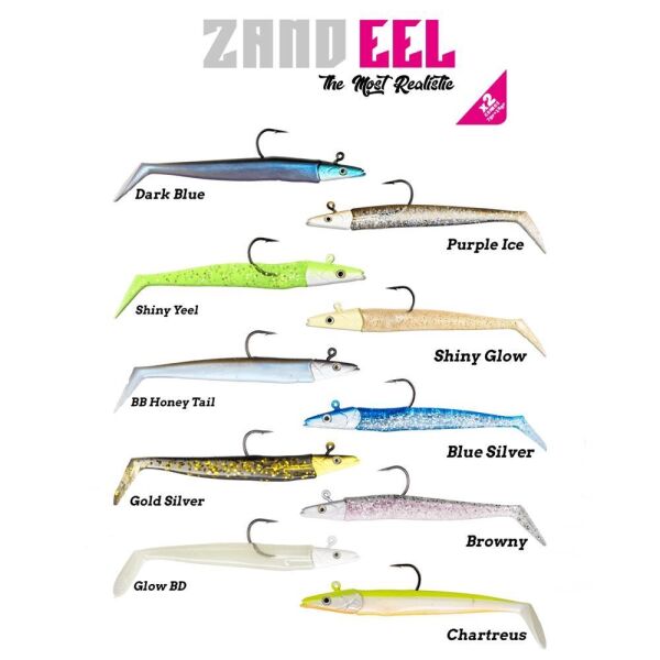 Fujin Zand Eel 11cm 7gr-14gr Double Body+Head Silikon Balık Shiny Glow