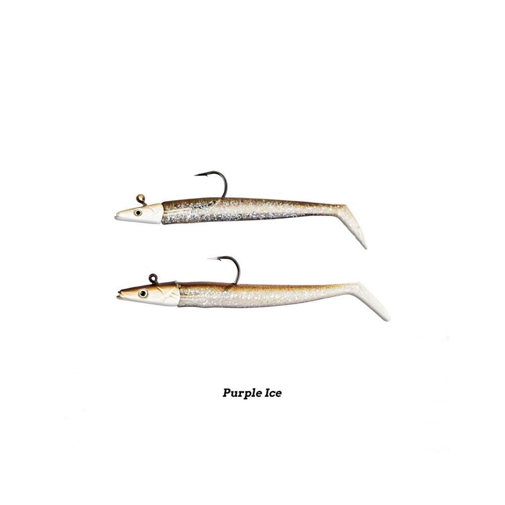 Fujin Zand Eel 11cm 7gr-14gr Double Body+Head Silikon Balık Purple Ice