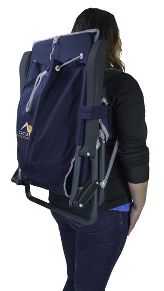 Gci Outdoor Backpack Event Chair™ 4 Kademeli Katlanır Kamp Sandalyesi LACİVERT