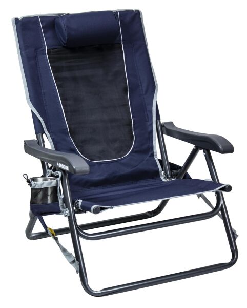 Gci Outdoor Backpack Event Chair™ 4 Kademeli Katlanır Kamp Sandalyesi LACİVERT