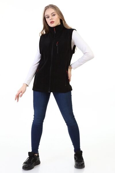 North Trace Hurricane Kadın Polar Yelek SİYAH - XL