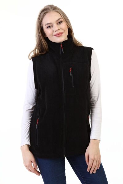 North Trace Hurricane Kadın Polar Yelek SİYAH - XL