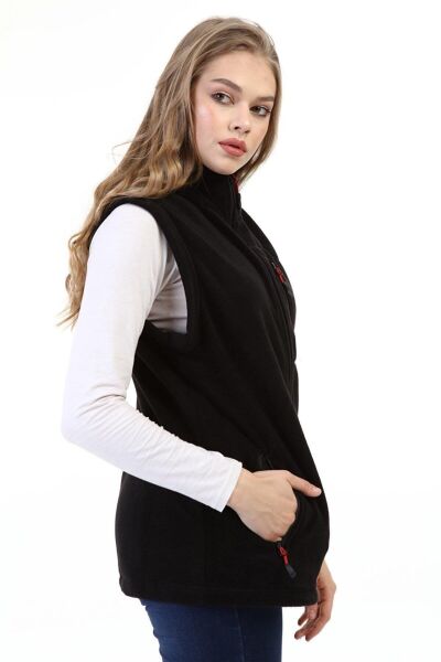 North Trace Hurricane Kadın Polar Yelek SİYAH - 2XL