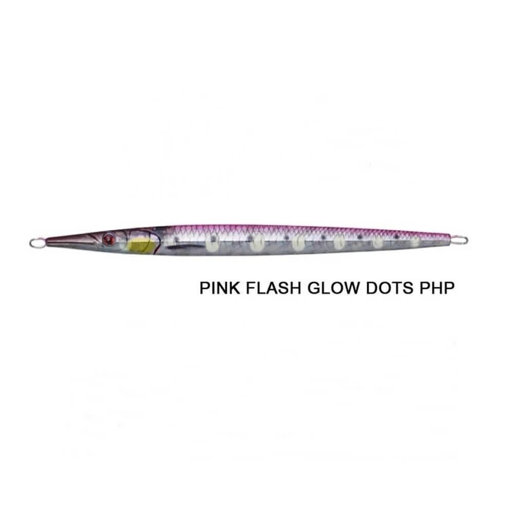 Savage Gear 3D Needle Jig 90mm 20gr Jig Yem Pink Flash Glow Dots PHP