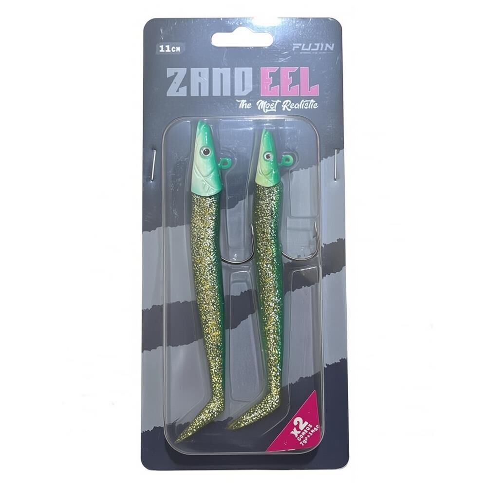 Fujin Zand Eel 11cm 7gr-14gr Double Body+Head Silikon Balık Green Space