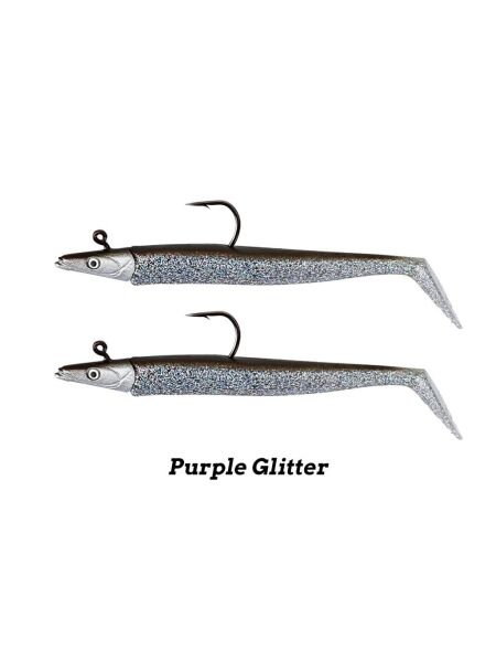 Fujin Zand Eel 11cm 7gr-14gr Double Body+Head Silikon Balık Purple Glitter