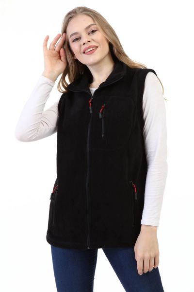 North Trace Hurricane Kadın Polar Yelek SİYAH