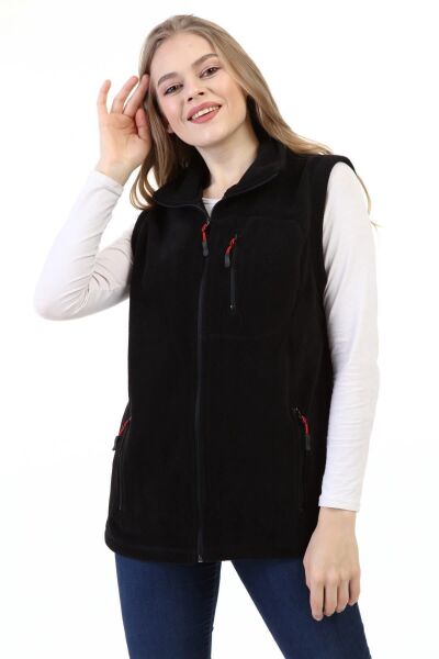 North Trace Hurricane Kadın Polar Yelek SİYAH