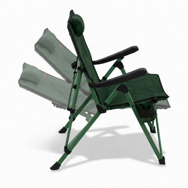 Madfox FlexLounge 3X Katlanabilir Kamp Sandalyesi Steel Moss