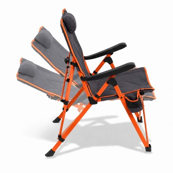 Madfox FlexLounge 3X Katlanabilir Kamp Sandalyesi Steel Ember