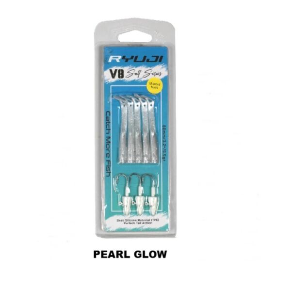 Ryuji V8 10cm 10gr Silikon Yem PEARL GLOW