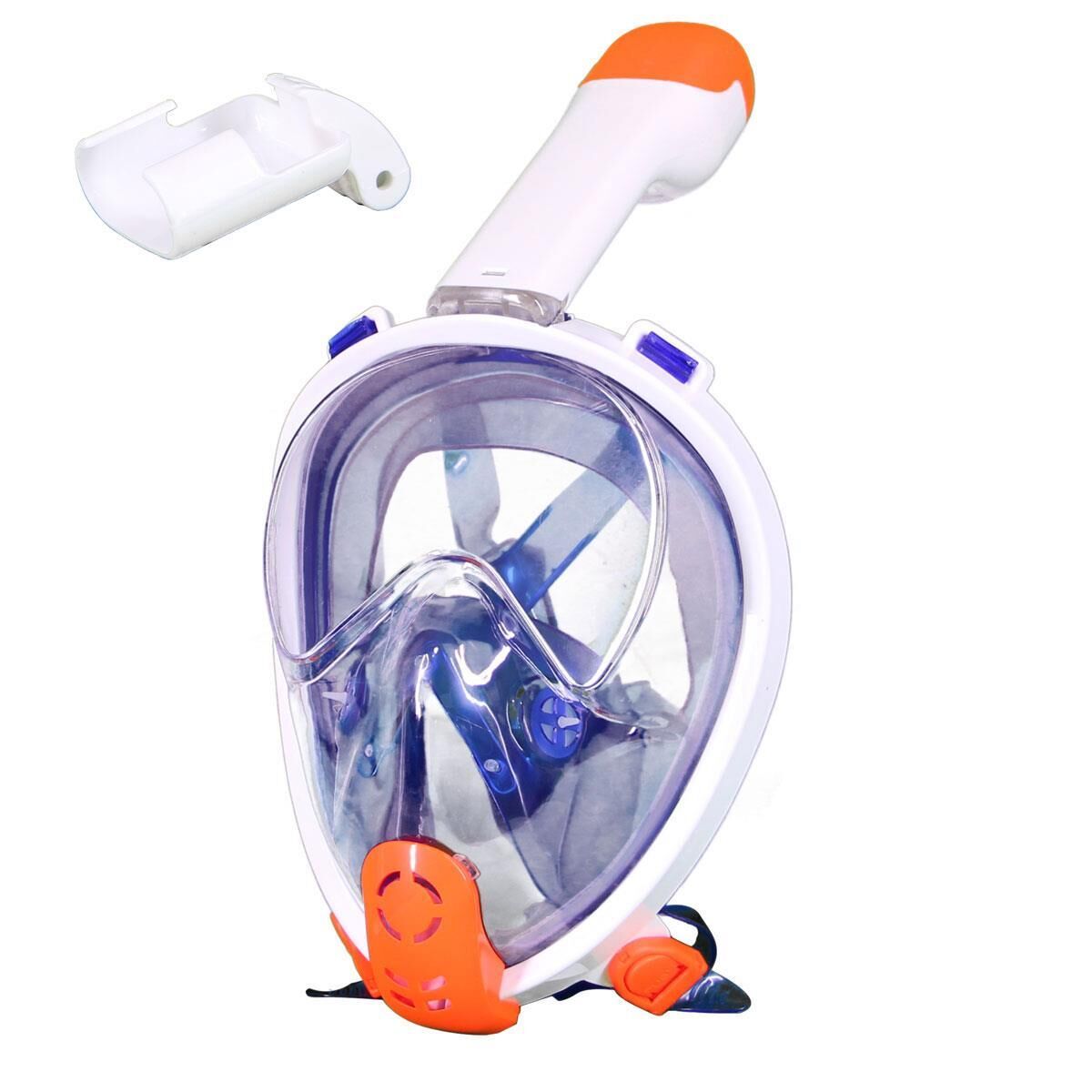 Bermuda Full Face Tam Yüz Dalış Maske Şnorkel Set MAVİ