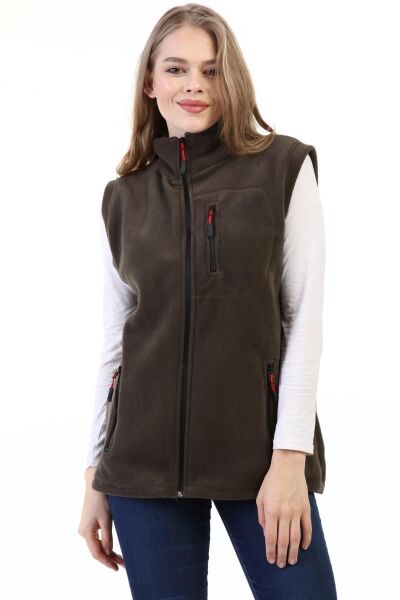 North Trace Hurricane Kadın Polar Yelek HAKİ - 2XL