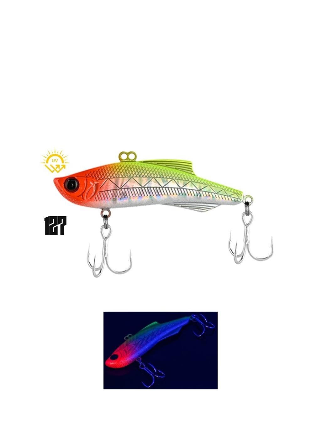 Fujin Wild Vibe 80mm 27gr Sinking Vibrasyon Jig Yem Orange Face