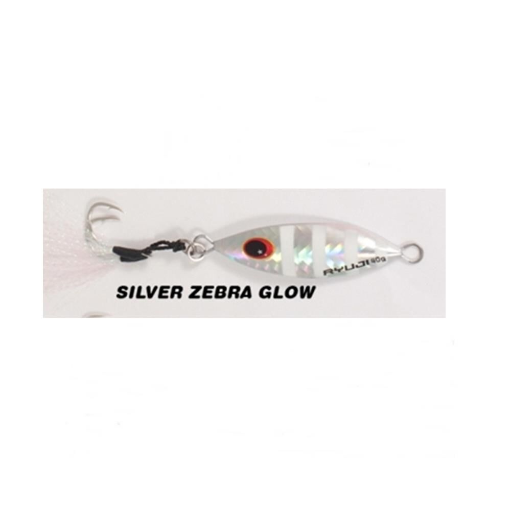 Ryuji Slow King Jig Yem Silver Zebra Glow - 60 Gr