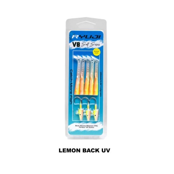 Ryuji V8 10cm 10gr Silikon Yem Lemon Back Uv