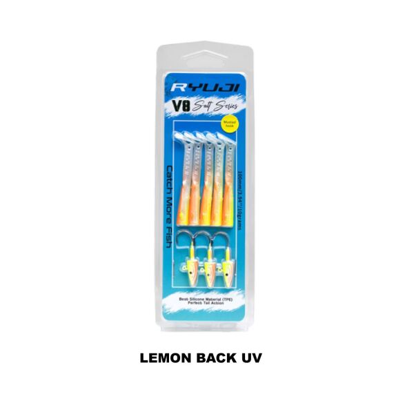 Ryuji V8 10cm 10gr Silikon Yem Lemon Back Uv