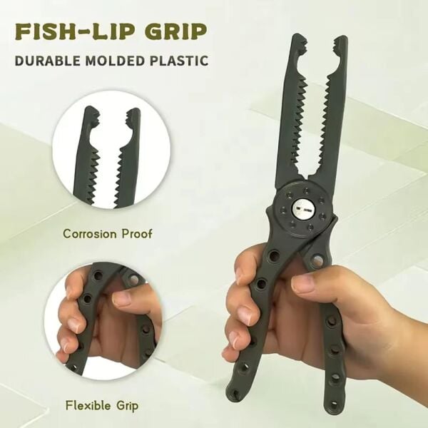 Shufa Balık Tutma Maşası 23Cm Kılıflı Bele Takılabilen GREEN