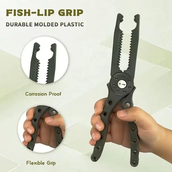 Shufa Balık Tutma Maşası 23Cm Kılıflı Bele Takılabilen GREEN