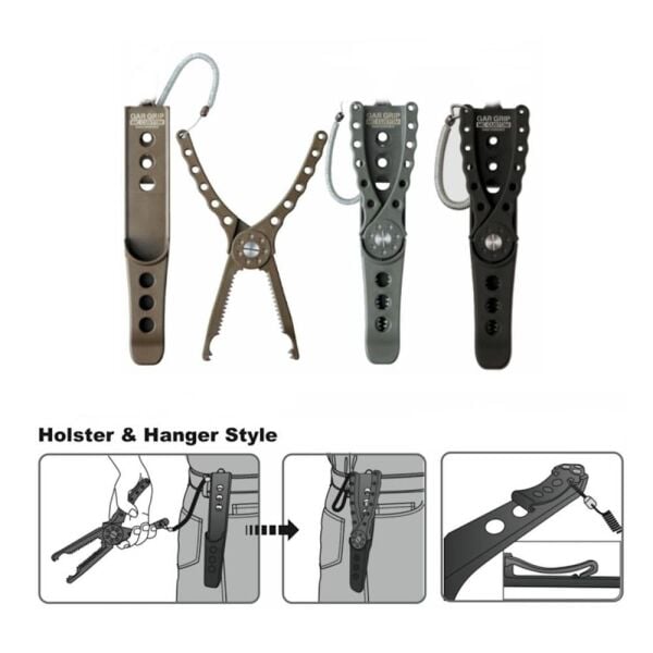 Shufa Balık Tutma Maşası 23Cm Kılıflı Bele Takılabilen GREEN