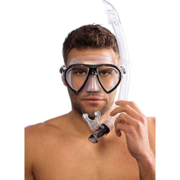 Cressi Ocean Maske Gamma Şnorkel Set BLACK