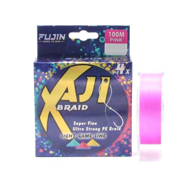 Fujin Aji Light Game Braid x4 Pink PE İp Olta Misinası 100mt PİNK - 0,04 mm