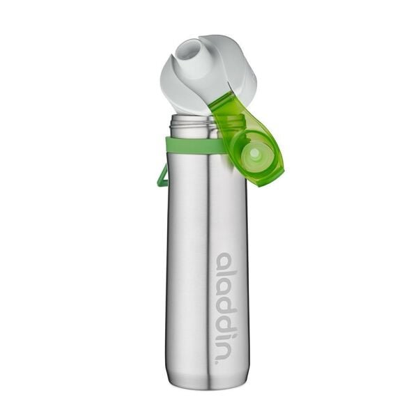 Aladdin Aktif Hidrasyonlu Çelik Su Matarası 0,60 Lt YEŞİL