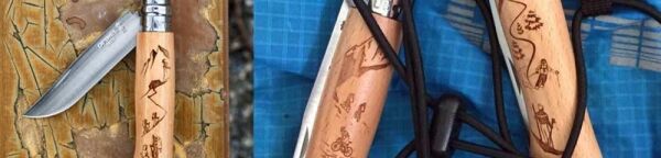 Opinel Inox No 08 Alpine Macera Yürüyüş Desenli Paslanmaz Çelik Çakı