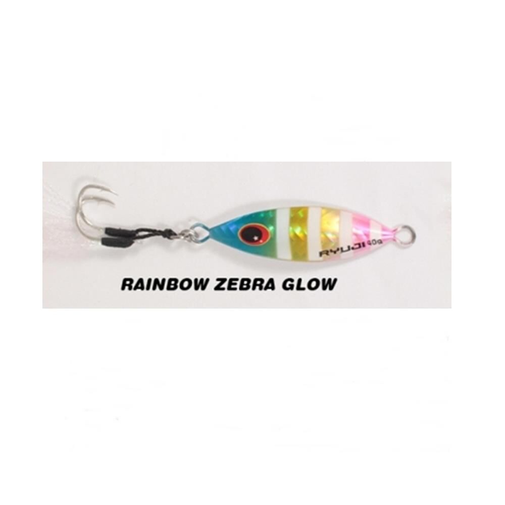 Ryuji Slow King Jig Yem Rainbow Zebra Glow - 40 Gr
