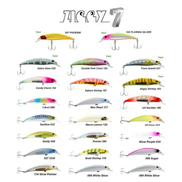 Fujin Ziggy 70 mm 9.6 gr Sinking LRF Maket Balık 207