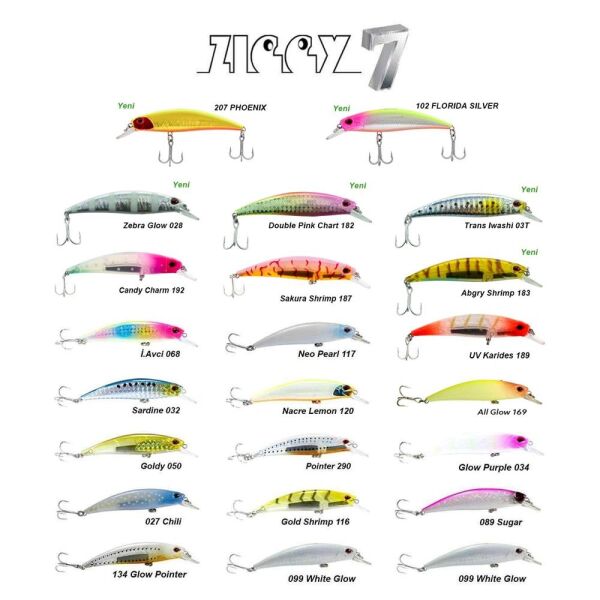 Fujin Ziggy 70 mm 9.6 gr Sinking LRF Maket Balık