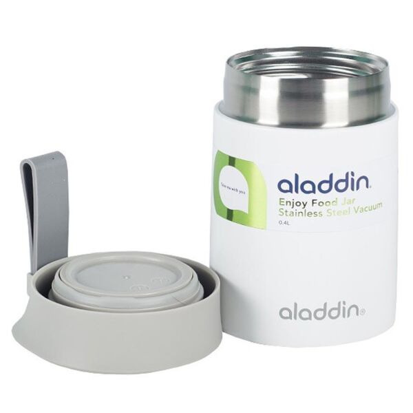 Aladdin Enjoy Paslanmaz Çelik Yemek Termosu 0,40 Lt BEYAZ