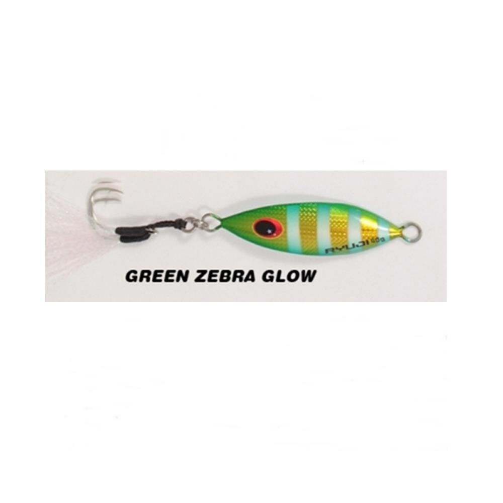 Ryuji Slow King Jig Yem Green Zebra Glow - 30 Gr