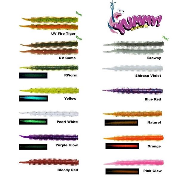 Fujin Yummy Sandworm 7Cm Silikon Yem Nature