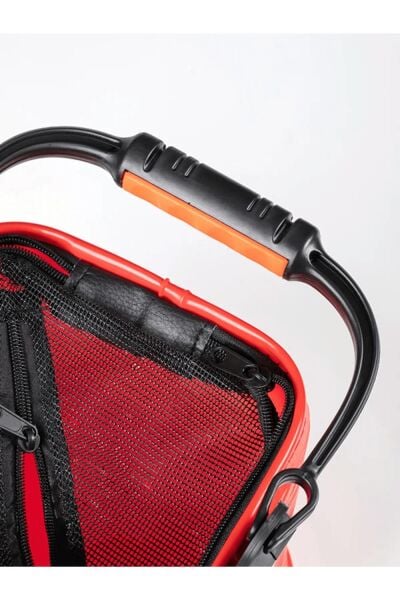 Shufa Katlanabilir Balıkçı Kovası ( Fonksiyonel Taşınabilir Yem Kovası ) KIRMIZI