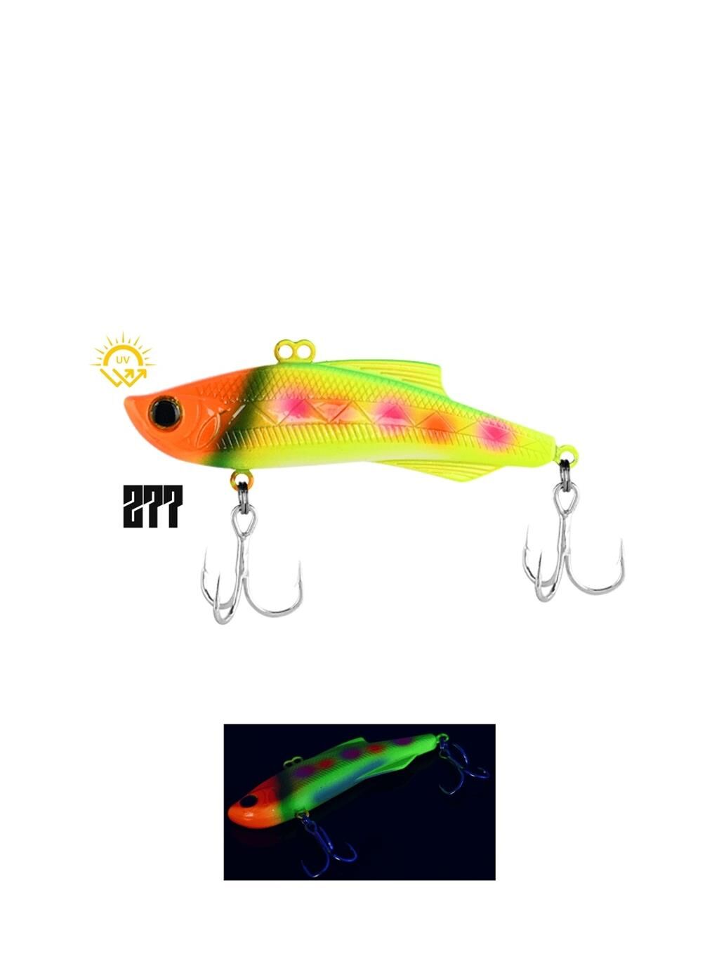 Fujin Wild Vibe 90mm 34gr Sinking Vibrasyon Jig Yem UV Sunset Neon