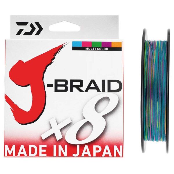 Daiwa J-Braid x8 Multicolor İp Olta Misinası 150mt MULTİCOLOR - 0,06 MM