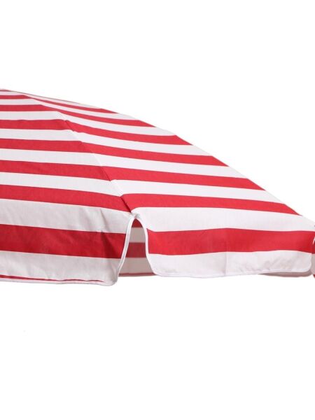 Plaj Bahçe Şemsiyesi Pamuklu Kumaş 2mt KIRMIZI/BEYAZ