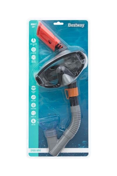 Bestway Spark Wave Maske Şnorkel Set SİYAH