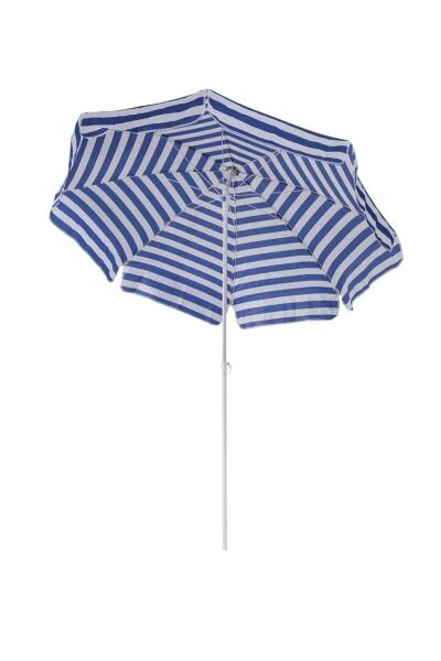 Plaj Bahçe Şemsiyesi Pamuklu Kumaş 2mt MAVİ/BEYAZ