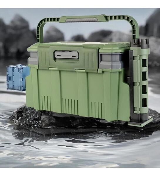 Shufa Çift Katlı Ekstra Dayanıklı Profesyonel Balıkçı Kutu Çanta 12 Lt HAKİ