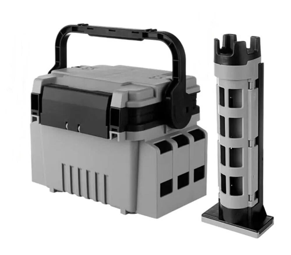 Shufa Çift Katlı Ekstra Dayanıklı Profesyonel Balıkçı Kutu Çanta 12 Lt GRİ